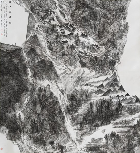 张喆《湖山胜迹图》国画180×180CM.jpg